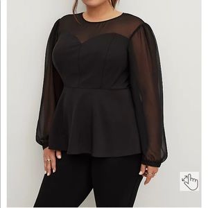 torrid peplum top